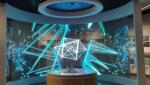 Shopping Mall Video Wall Glass Window Led Display 1R1G1B ISO14001 63775dots/ M2