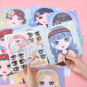 Buy cheap Changeover Childrens Sticker Books CMYK Make Up Stickers For Girls Children from wholesalers