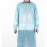Buy cheap Custom Bule Disposable Protective Coveralls , CPE Long Sleeve Plastic Apron from wholesalers