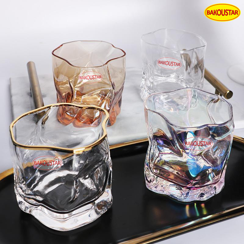 OEM 275ml Colorful Special Shaped Whiskey Glasses