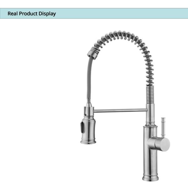 Buy cheap Retractable Single Kitchen Mixer Tap IPX5 Brushed Nickel Kitchen Tap Pull Out from wholesalers