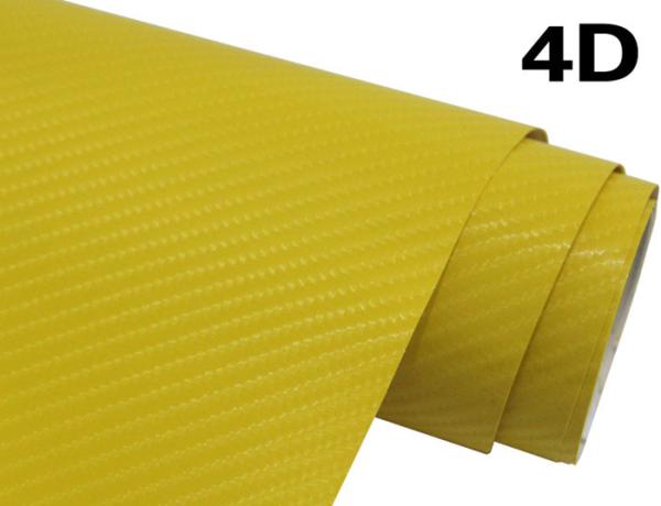 60µM 4D Carbon Fiber Vinyl Wrap Air Bubble Free Vinyl Wrap For Vehicle