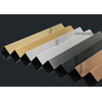 Buy cheap 2.5m Stainless Steel Extrusion Profiles , 2x2 Stainless Steel Corner Guards product