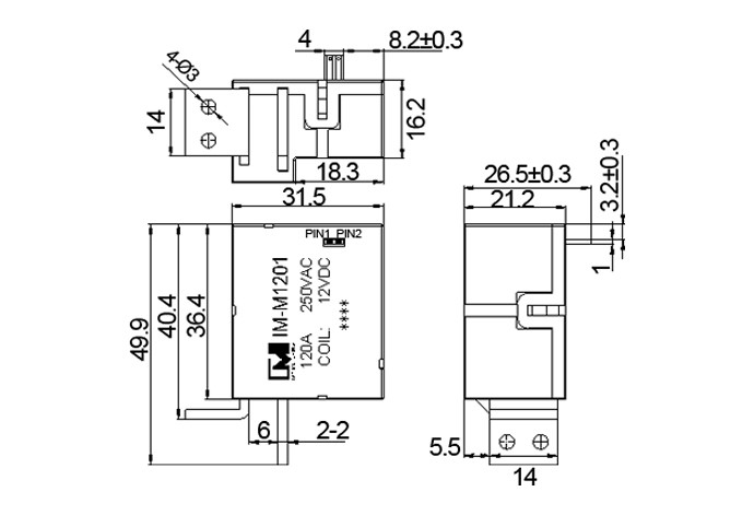 UC3 Electromagnetic Relay Magnetic Latching Relay 12V