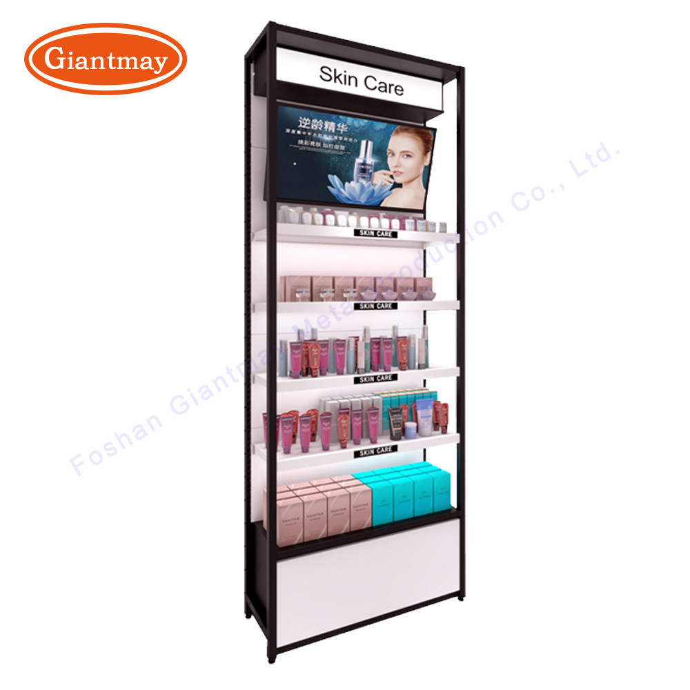 Luxury Nail Polish Eyelash Stand Cosmetics Retail Displays Easy Assembly