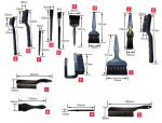 Antistatic Electrostatic Discharge Tools Carbon Fiber Cleaning Brush For