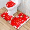 Buy cheap Christmas Three Piece Bathroom Rug Set Toilet Lid Covers 50*80cm from wholesalers