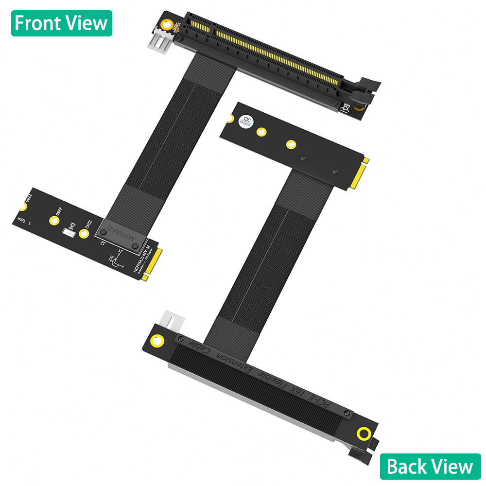 M.2 NGFF Key M To PCI-E Express Extender Cable Graphics Card 16x PCIE Riser Adapter Card Nvme