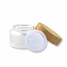 Buy cheap Frosted Glass Cream 50g 15g 30g Bamboo Cosmetic Containers Glass Jar Care Skin from wholesalers