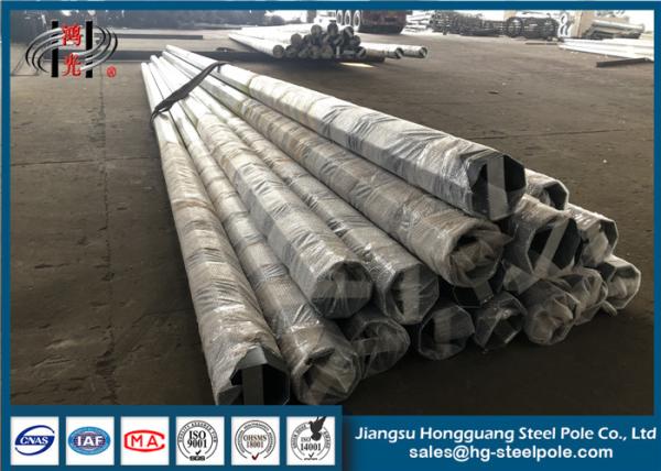 Buy cheap 6-15M Hot Dip Galvanized Steel Tubular Pole For Transmission Line from wholesalers