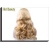 Buy cheap Blonde Human Hair Full Lace Wigs , Color 613# 18 inch Hair Extensions from wholesalers