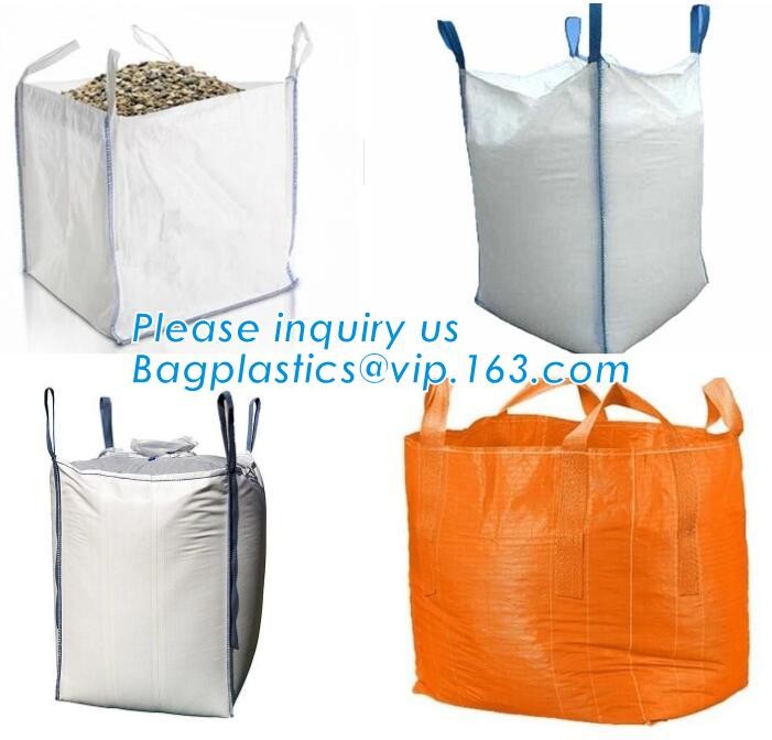 100% New Virgin Polypropylene PP Woven Big Bulk Bag Jumbo Bag FIBC For Packing Sand 1 Ton 1.5 Ton 2 Ton Made In package