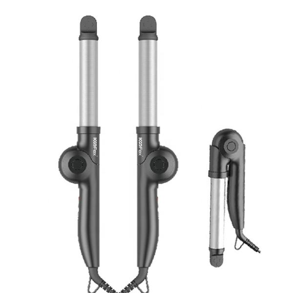 Buy cheap Ceramic Barrel 180° Folding Travel Curling Iron Ultralight PTC Heating from wholesalers