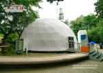 19m Strong Geodesic Dome Party Tents with White PVC Roof Cover For Movies