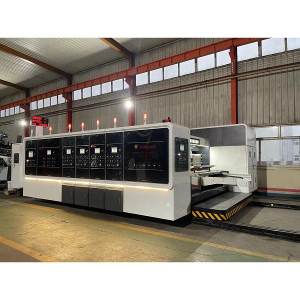 Buy cheap 4 Colors Slotting Die-Cutting Folder Gluing Strapping Box Making Line Machine 7.2mm from wholesalers