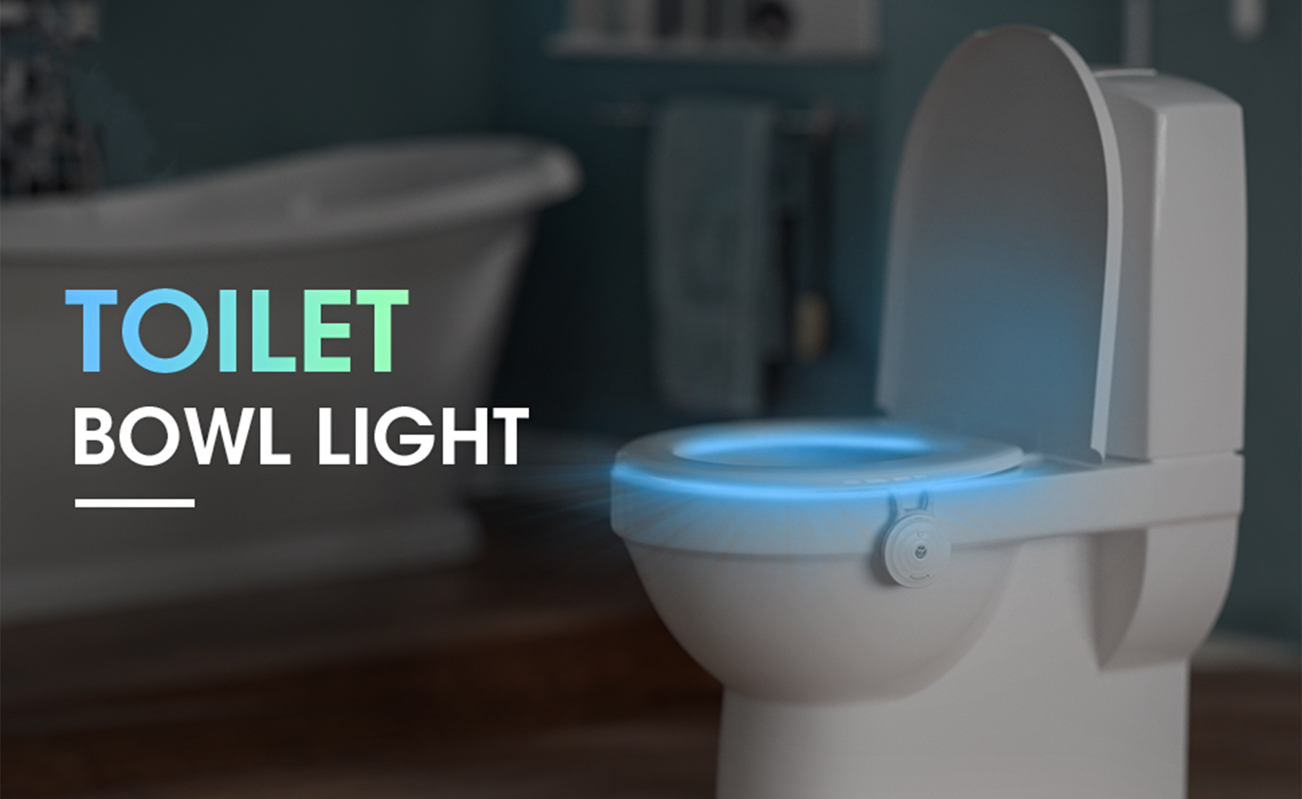 toilet night light led motion activated water-proof with UV sterilization