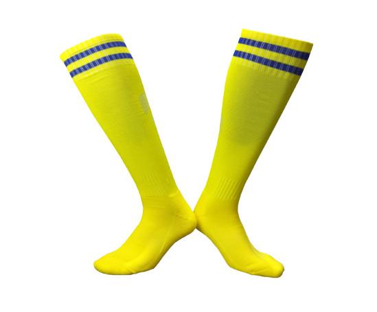 Buy cheap Yellow Custom Sports Socks Mens Athletic Sports Cycling Socks Men Gym Workout Terry Sport Sox Crew Man Sock from wholesalers