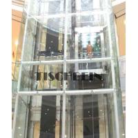 Buy cheap 1250kg 1350kg 1600kg 1.5m/s Residential Panoramic Elevator Steel Structure Shaft product