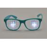 Buy cheap Purple Frame Plastic Diffraction Glasses Style , Rainbow Prism Glasses from wholesalers