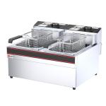 Buy cheap 15L 15L Two Tanks Two Baskets Deep Fat Fryer for Restaurant Snack Bars Year 2023 from wholesalers