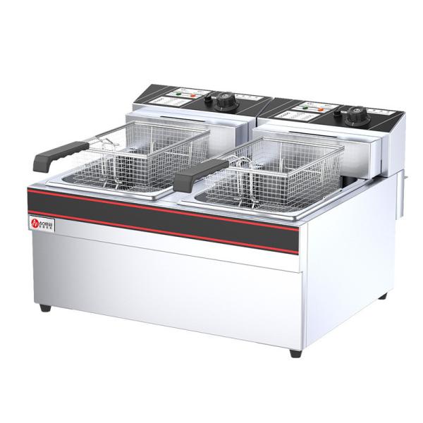 Buy cheap Fry Meat and Snacks with Professional Electric 2-Tank 2-Basket Donut Fryer Machine from wholesalers