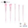 Buy cheap 5pcs Pink Ferrule Plastic Makeup Brushes Synthetic Hair Vegan Personalized Custom Logo from wholesalers