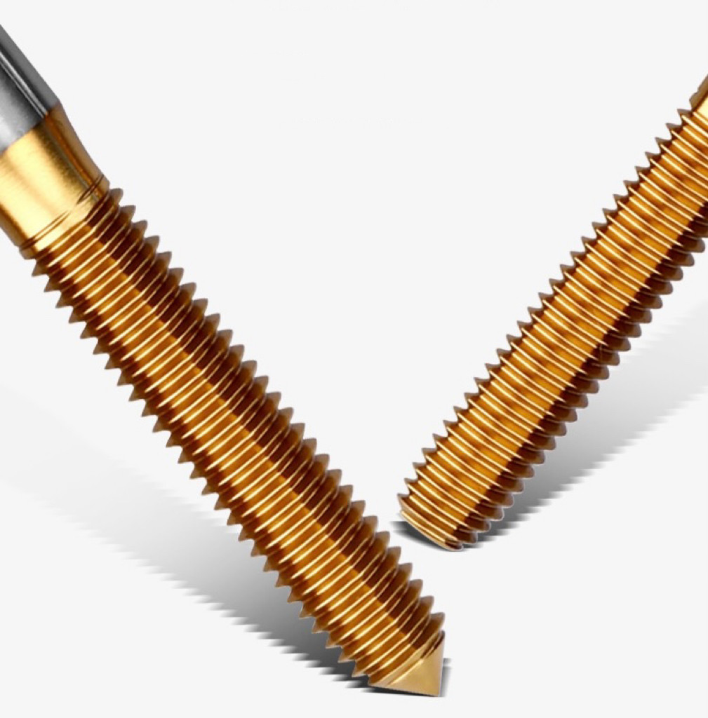 TiN Coating Extrusion Screw Tap Milling Tool Stainless Steel Special Carbide Tools