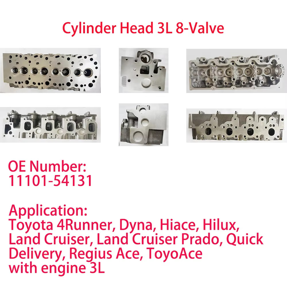 Toyota 2L 2LT 3L 5L Cylinder Heads for Crown Hiace Hilux Toyota 22RE 22RTEC Cylinder Heads for 4Runner Hilux Land Cruiser