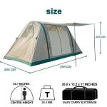 10 Persons Large Family Winter Luxury Air Tent Outdoor Waterproof Canvas