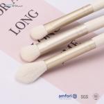9pcs White Natural Hair Makeup Brush With Cosmetic Bag