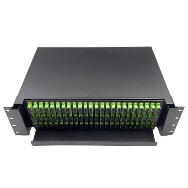 Buy cheap Data Center 19' 3U Rack Mount Fiber Patch Panel CRS Cold Rolled Steel from wholesalers