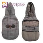 Houndstooth Brushed Tricot Custom Dog Hoodies Winter Keep Warm BSCI Puppy Hoodie