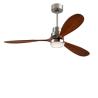 Buy cheap DC Motor Dimmable Ceiling Fan Light Kit 3 Plywood Blades Brushed Gold Color from wholesalers