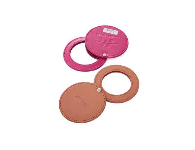 Rotatable Cosmetic Pocket Mirror 10mm Thickness Engraved Compact Mirror Gift Single