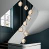 Buy cheap New modern pendant light loft for living room ball crystal villa scandinavian chandelier(WH-NC-63) from wholesalers