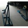 Buy cheap Detachable Type Drum Brakes Spiral Rise Machinery Wire Rope Reel Support Conductor Wire Cable Reel Stand from wholesalers
