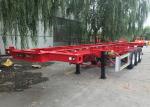 Tri Axle 40ft 45ft Skeleton Semi Trailer For Cold Chain Transportation