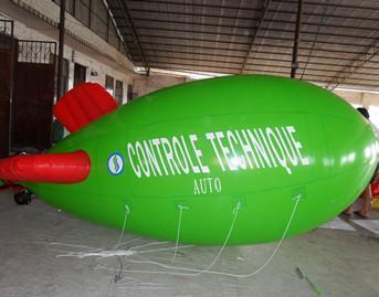 Buy cheap Inflatable advertising blimp / inflatable giant helium airplane / flying green blimp from wholesalers