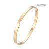 Buy cheap 14 Karat Gold Stainless Steel Bangle Light Luxury Shiny Rhinestones Inlay Cuff Bangle from wholesalers