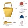 Buy cheap Durable Silicone Beach Toys Food Grade Silicone Beach Bucket Set For Kids Educational from wholesalers
