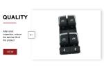 Chrome Driver Side Window Switch Quattro Glass Lift Master Electric Switch