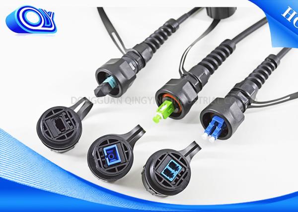 Buy cheap ODVA Waterproof Cable Connector / G652D 4 Core SM Single Mode Outdoor Fiber Optic Cable from wholesalers