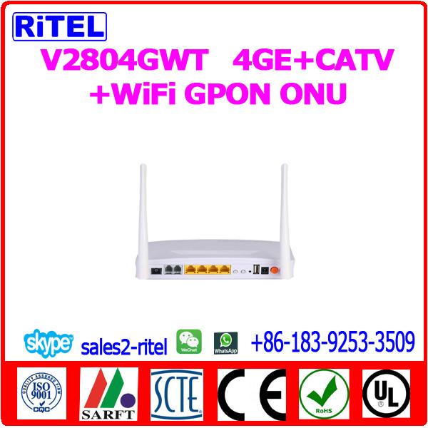 Buy cheap V2804GWT 4GE+CATV+WiFi GPON ONU from wholesalers