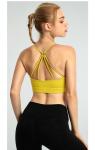 wear resistance Paded Womens Sports Bra Binding Straps Back