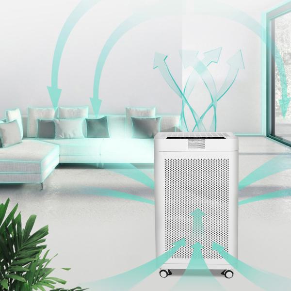 Buy cheap 600CFM Portable Negative Ion Air Purifier 26dB CE With Digital Display from wholesalers