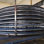 Beverage Bottle Conveyor Bread Cooling Tower Food Industry Spiral Conveyor