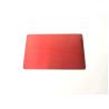 Buy cheap Red 1.2mm Metal Membership Card With Chip Brush Finishing from wholesalers