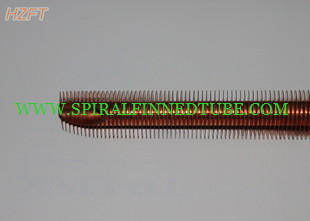 Copper Extruded Finned Tube Flexible For Shaping Customized Fintubes
