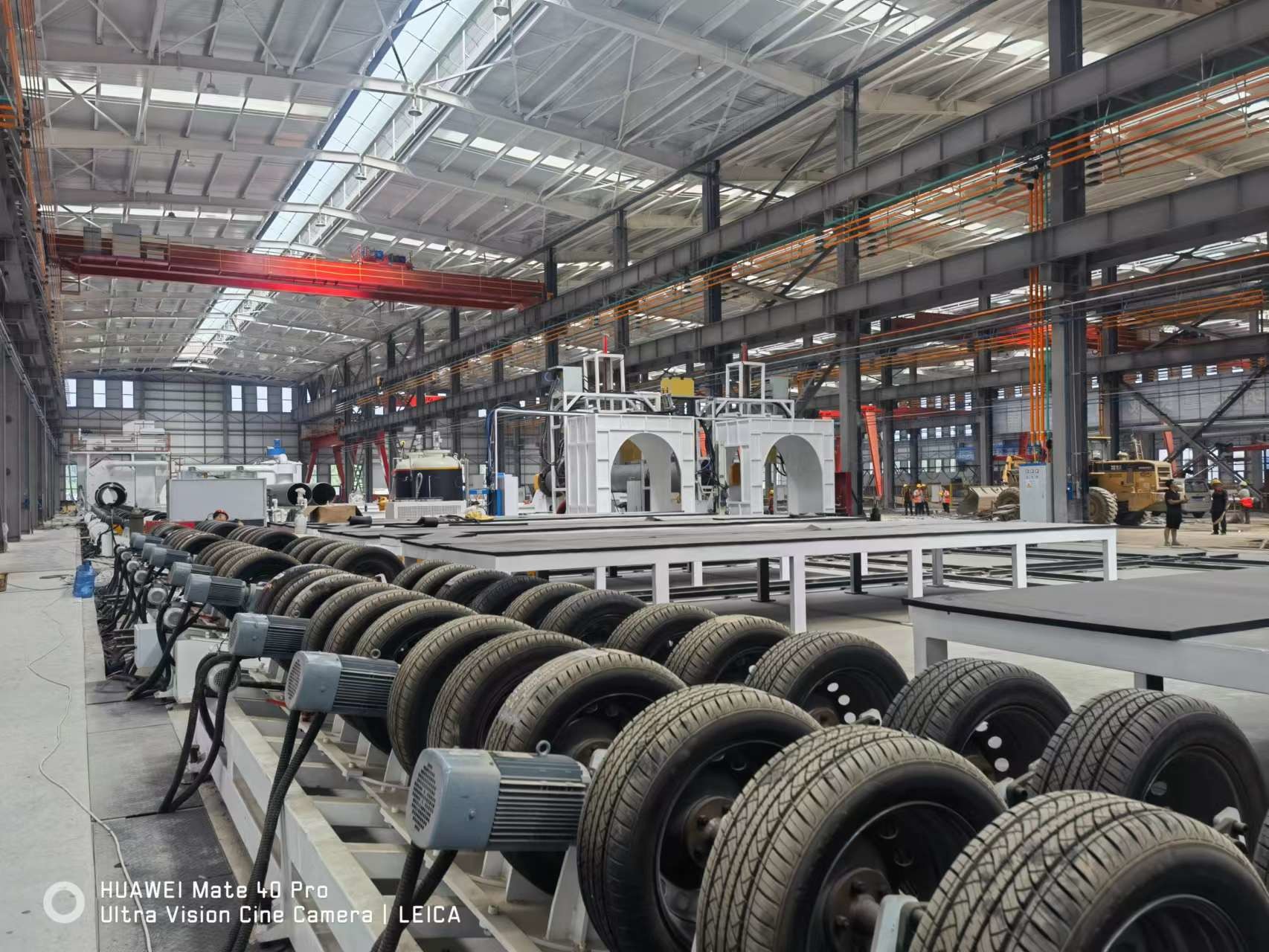 Continuous Line For Steel Pipe PU Spraying Foam Pre Insulated Pipe Making Fast Production Efficiency