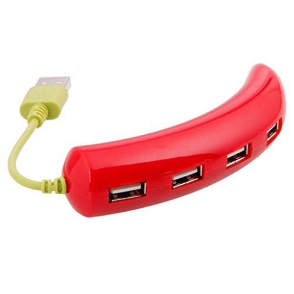 Buy cheap Cartoon Eggplant Shape Usb 2.0 High Speed Hub 4 Ports from wholesalers
